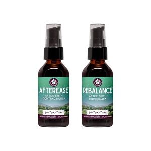 WishGarden AfterEase Postpartum Contraction Drops + ReBalance Hormone Support